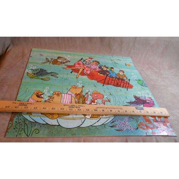 Vintage Jaymar Disney Bedknobs and Broomsticks Briny Beat 100 PC Puzzle Complete - Picture 3 of 9